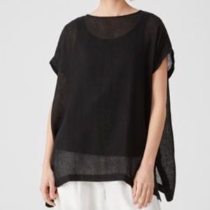 Eileen Fisher bateau neck caftan top